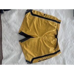 Speedo Men's Yellow Cargo Swim Trunks - Size XL